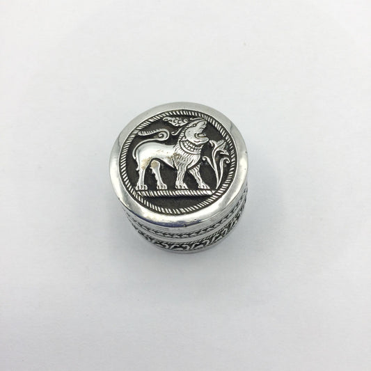 Hindu Mythology Silver Plated Pill Box