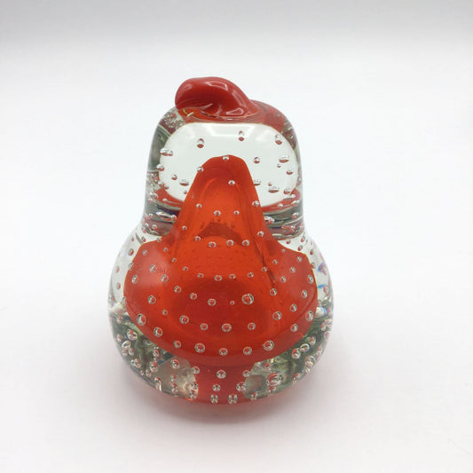 MRM Glass Pear Paperweight