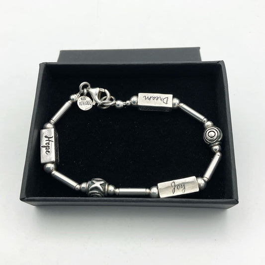 Silpada Joy Hope Dream Silver Bracelet, Israel Silver