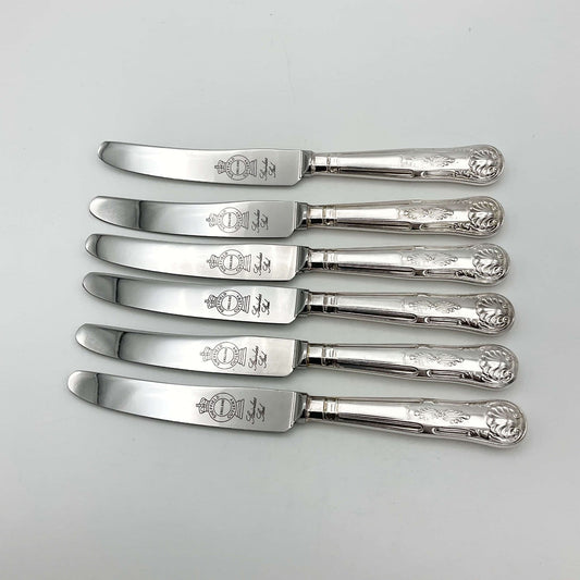 Silver Plated Dessert Knives Set
