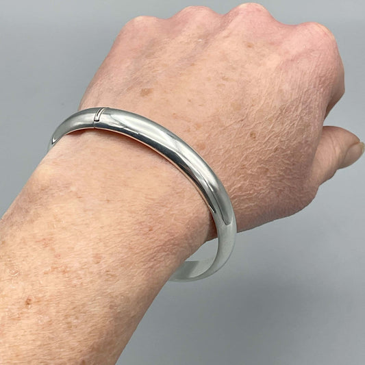 Sterling Silver Hinged Bangle Bracelet, 2009 Hallmark