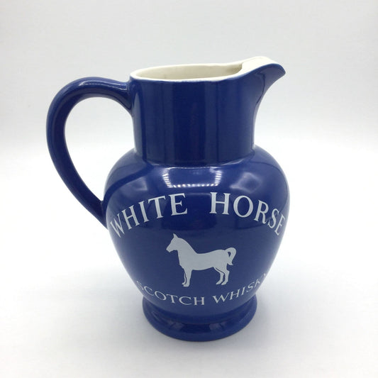 Vintage 1950s White Horse Scotch Whisky Water Jug