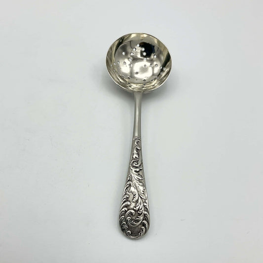 Antique Silver Plated Sugar Sifter Spoon, Cocoa Spoon