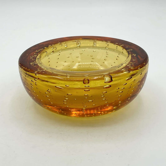 Whitefriars 1960s Tangerine Glass Bowl