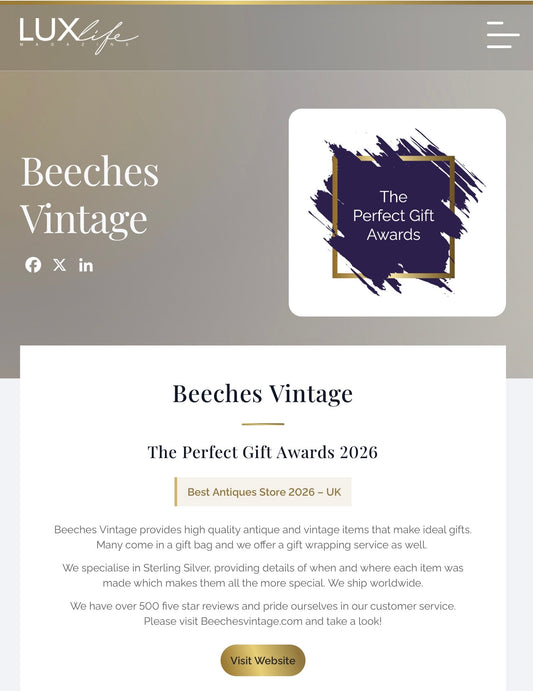 Image showing Beeches Vintage as the winners of the Perfect Gift Awards 2026.