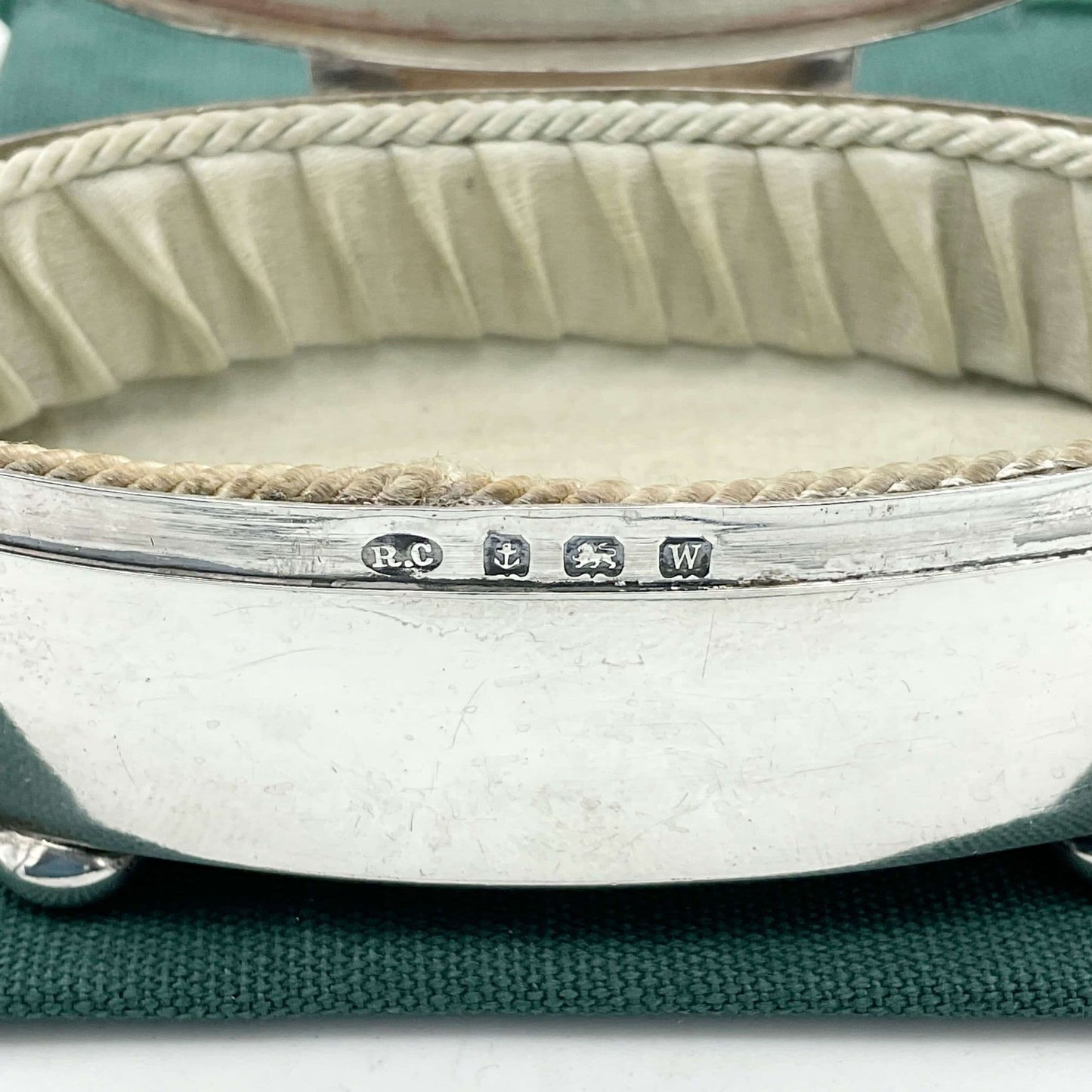 1921 Small Sterling Silver Jewellery Box