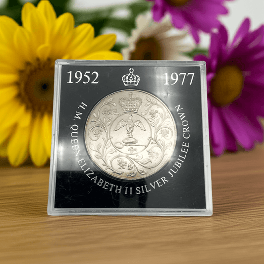 1977 Queens Silver Jubilee Crown Coin, Royal Mint