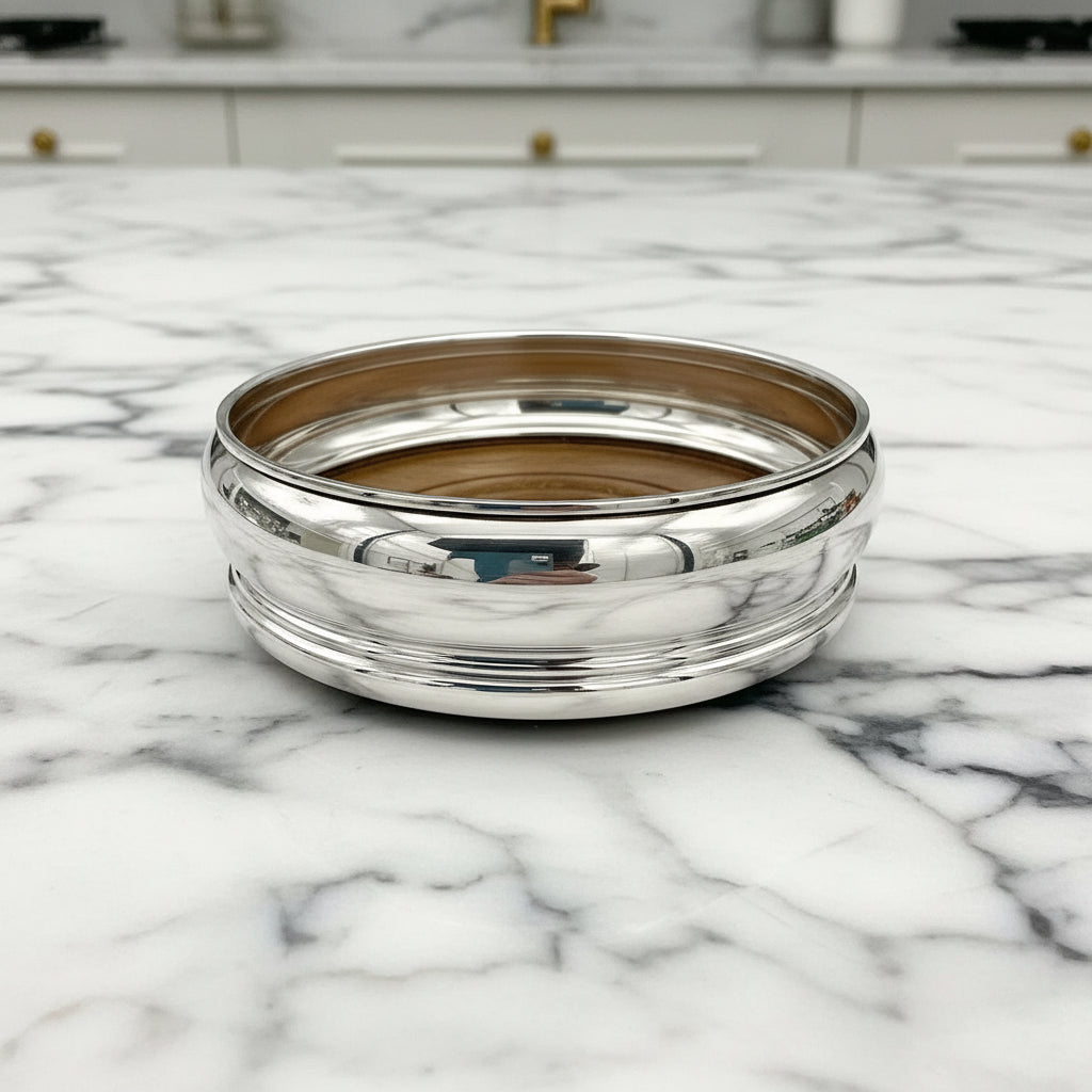 Vintage Sterling Silver Wine Bottle Coaster