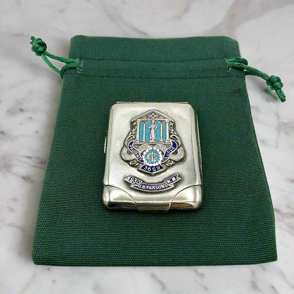 Vintage Sterling Silver Matchbook Case, 1920s Mason Memorabilia ...