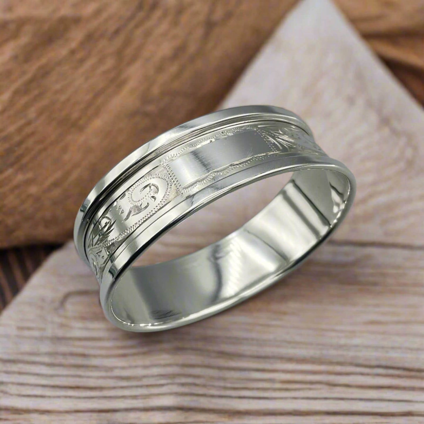 Vintage 1975 Sterling Silver Napkin Ring