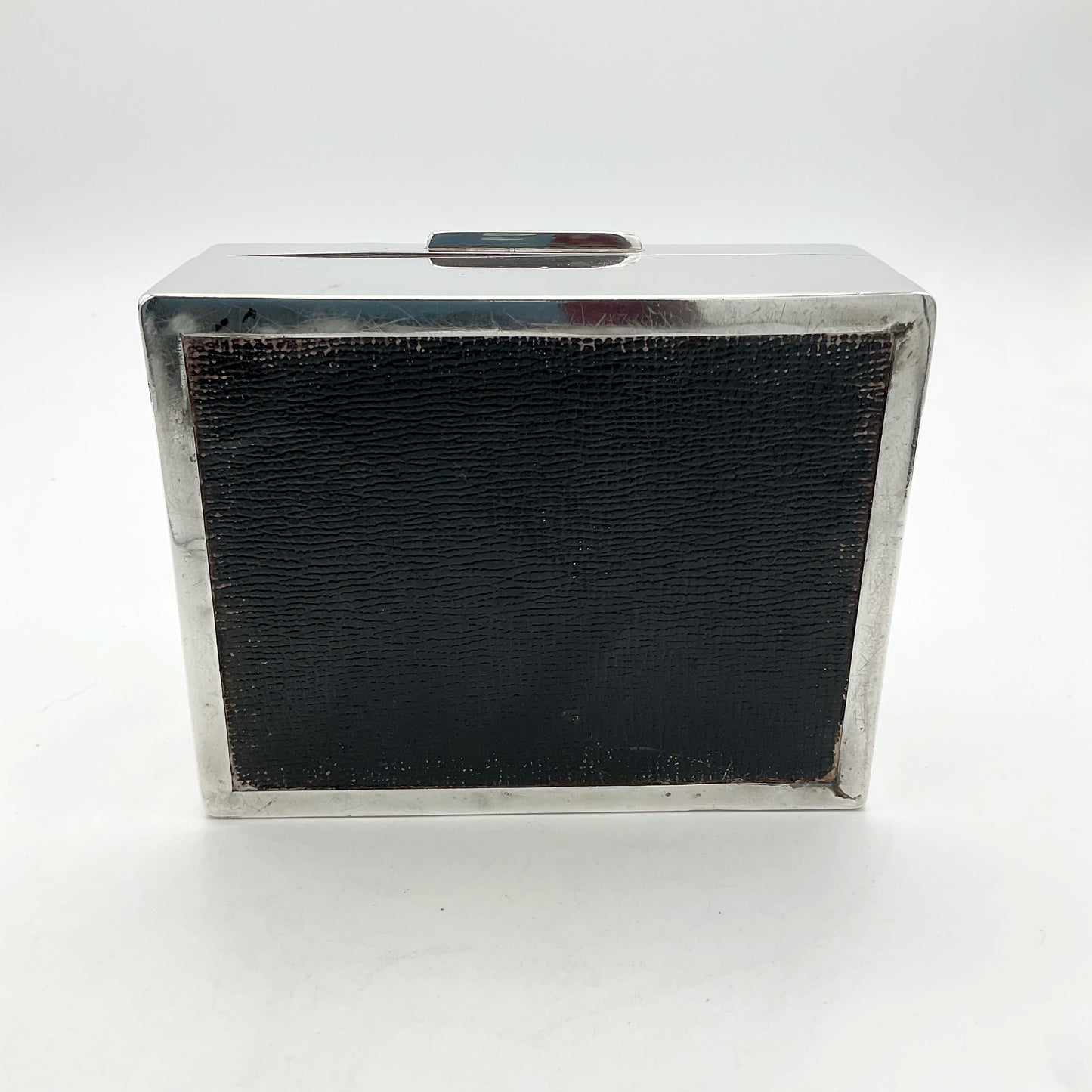 Black base of the 1944 silver cigarette box