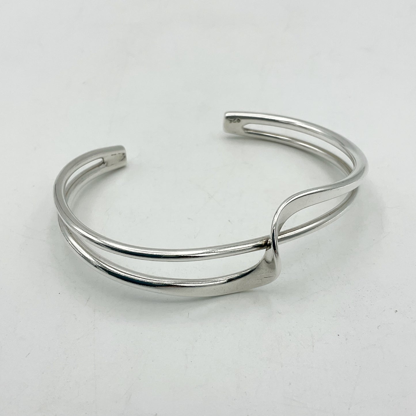Small Sterling Silver Bangle Bracelet, Hallmarked 2007