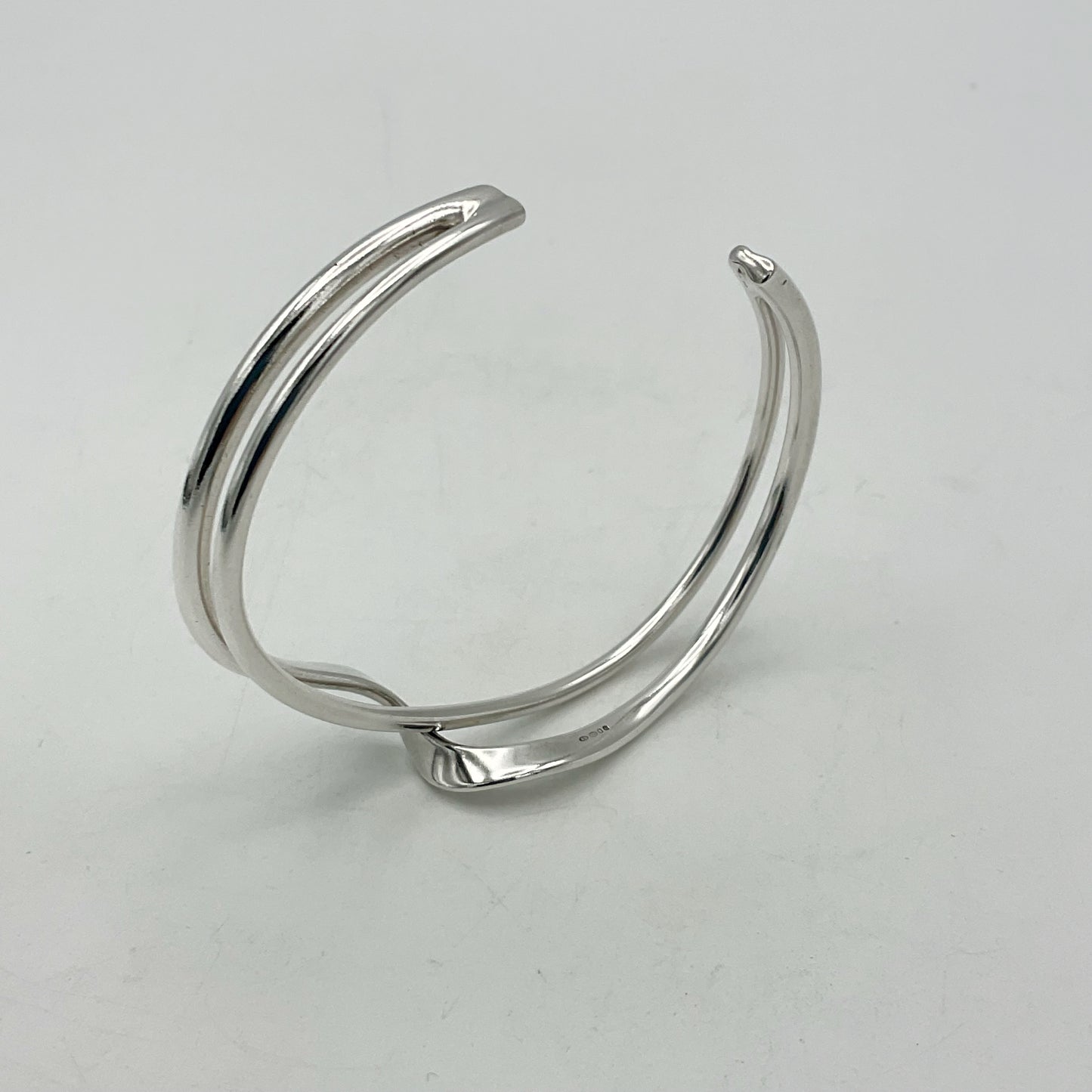Small Sterling Silver Bangle Bracelet, Hallmarked 2007