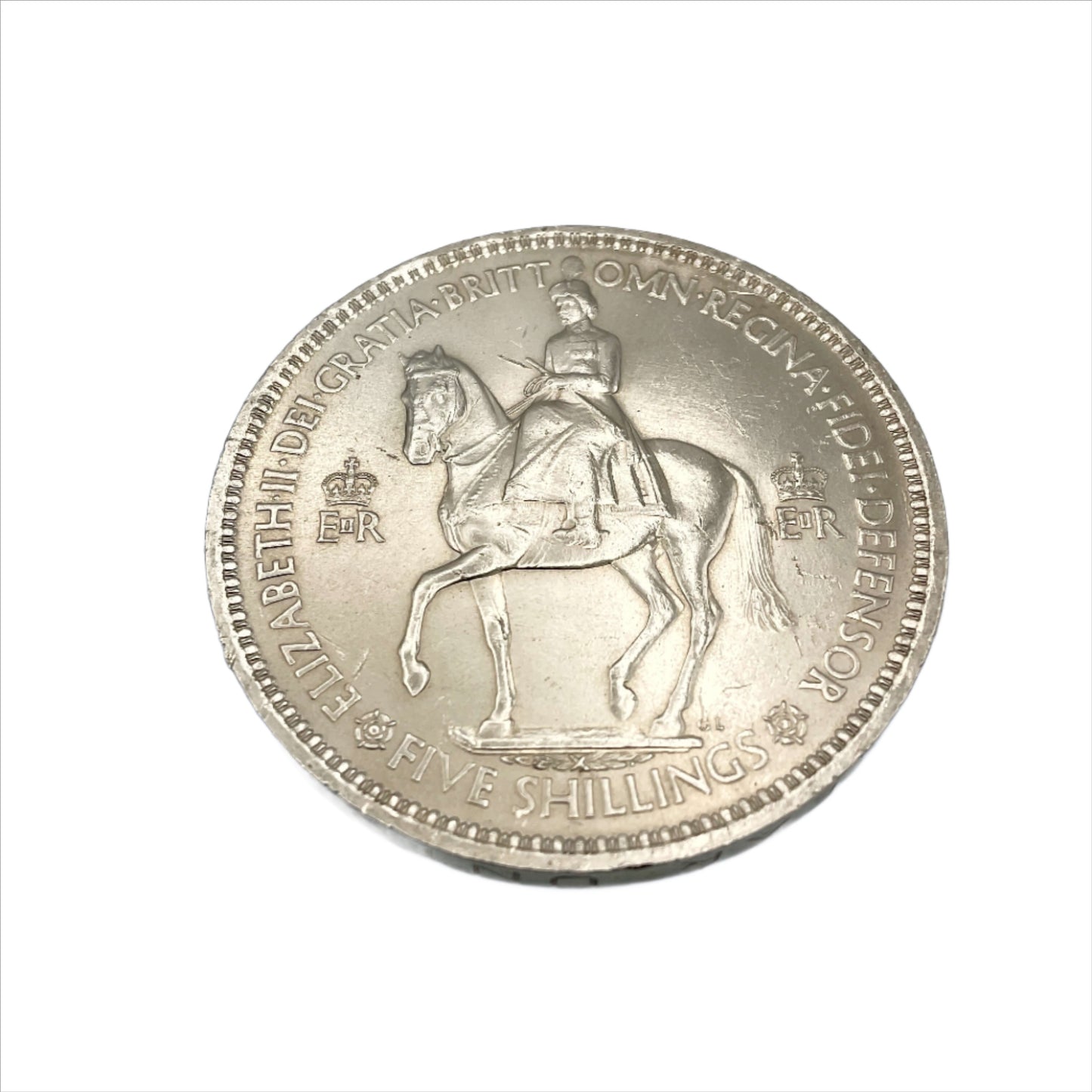 Reverse of 1953 Queen Elizabeth II coronation Coin