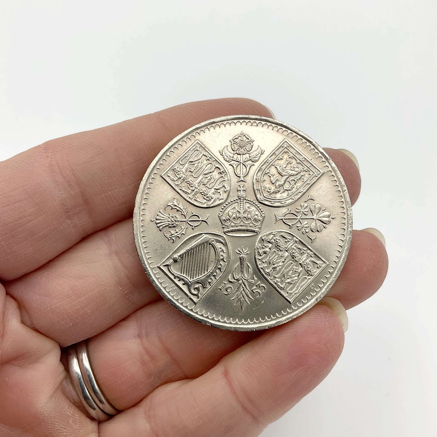 1953 Queen Elizabeth II Coronation Five Shilling Coin