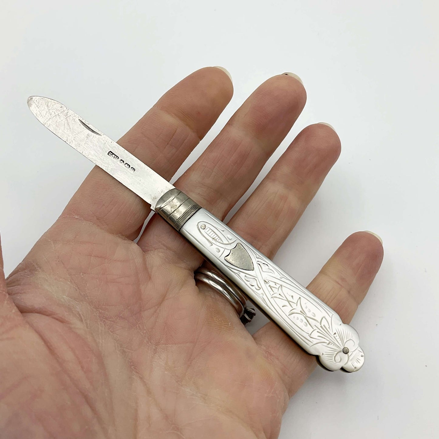 1930 Silver Folding Fruit Knife