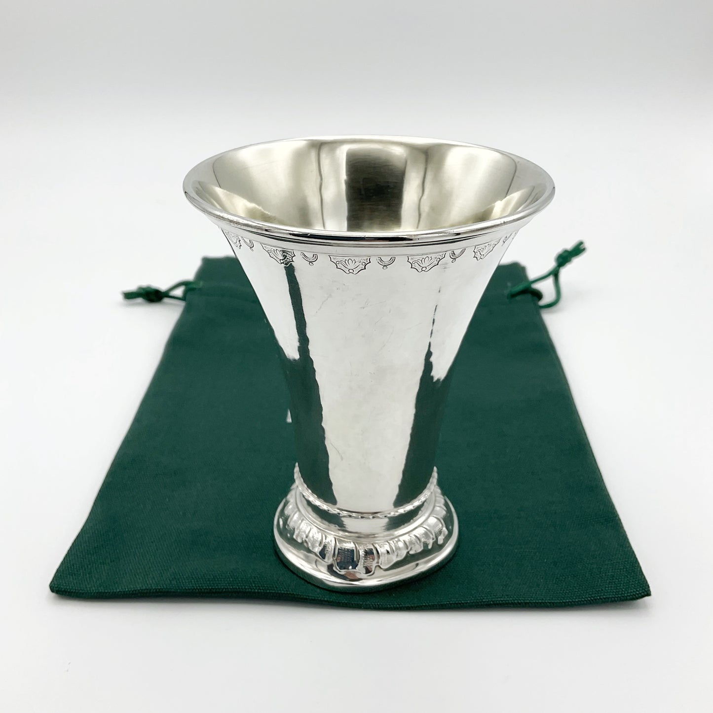 Vintage 1945 Silver Trumpet Vase, Swedish Trophy