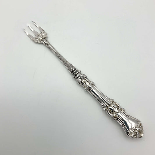 Antique Victorian Silver Plated Pickle Fork