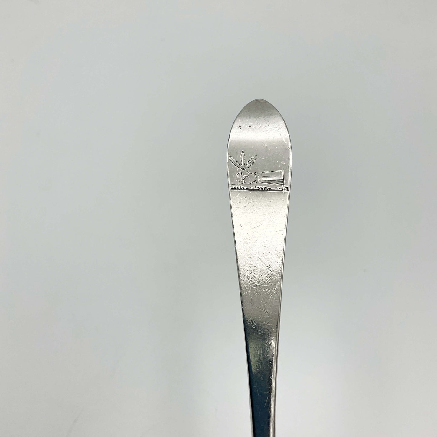 1700s Sterling Silver Dessert Spoon
