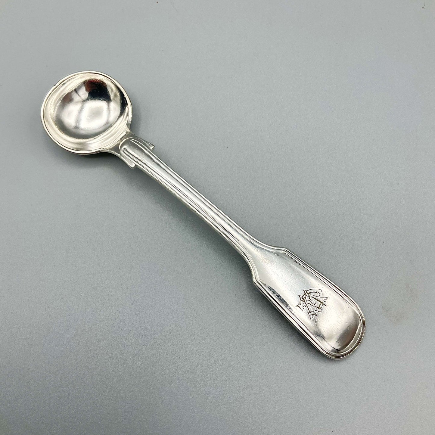 Antique Silver Plated Salt Spoon