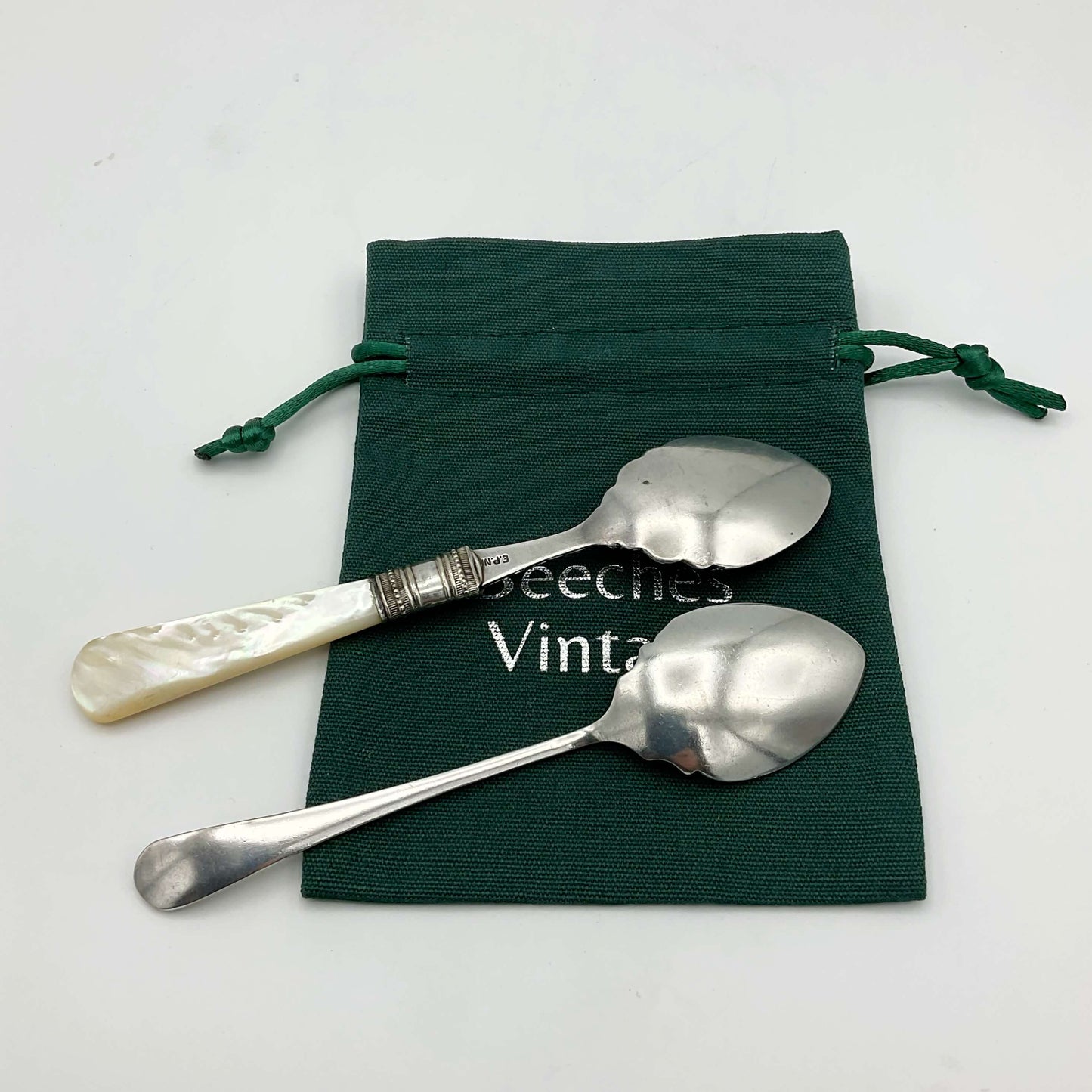 Two Silver Plated Jam Spoons