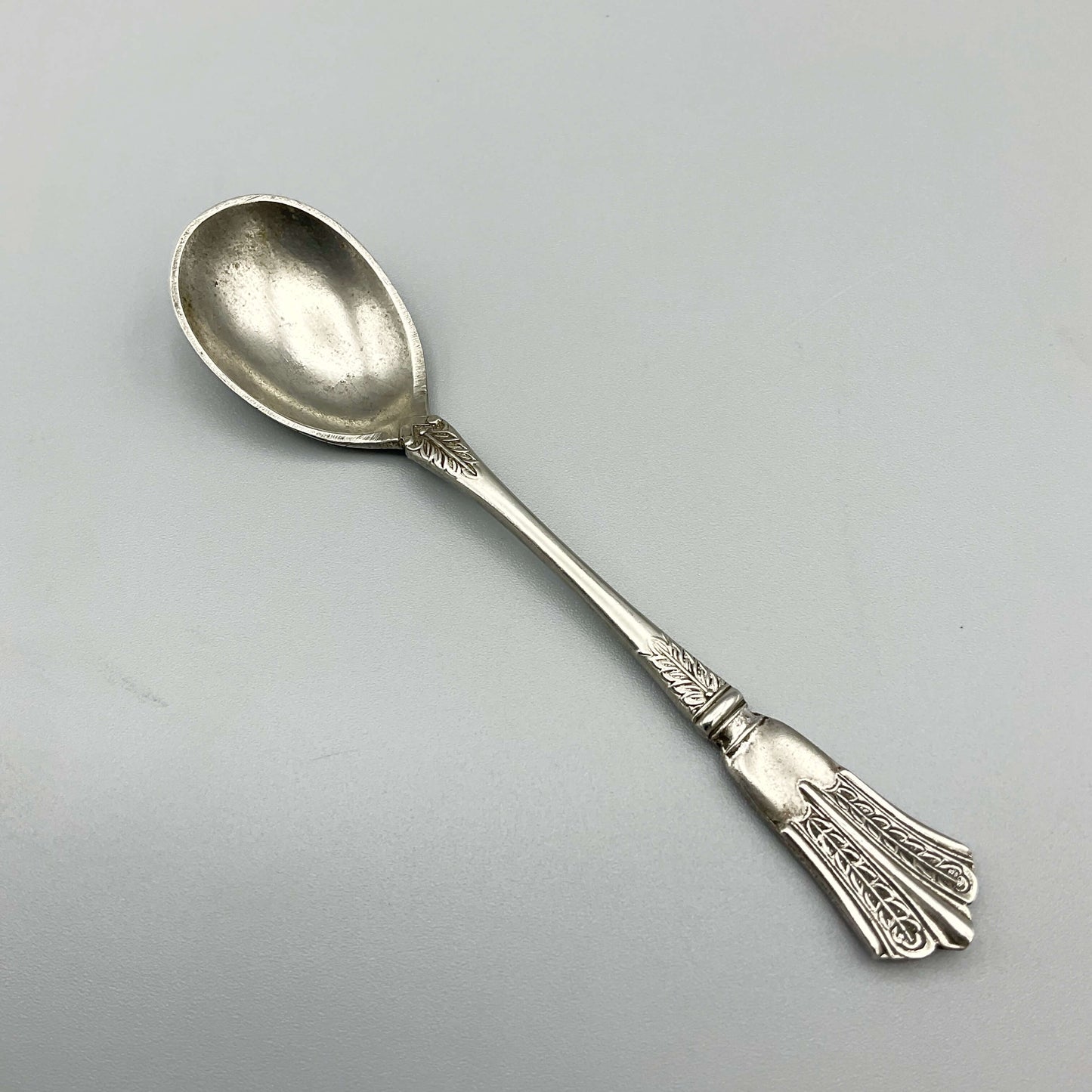 Art Deco Silver Plated Salt Spoon