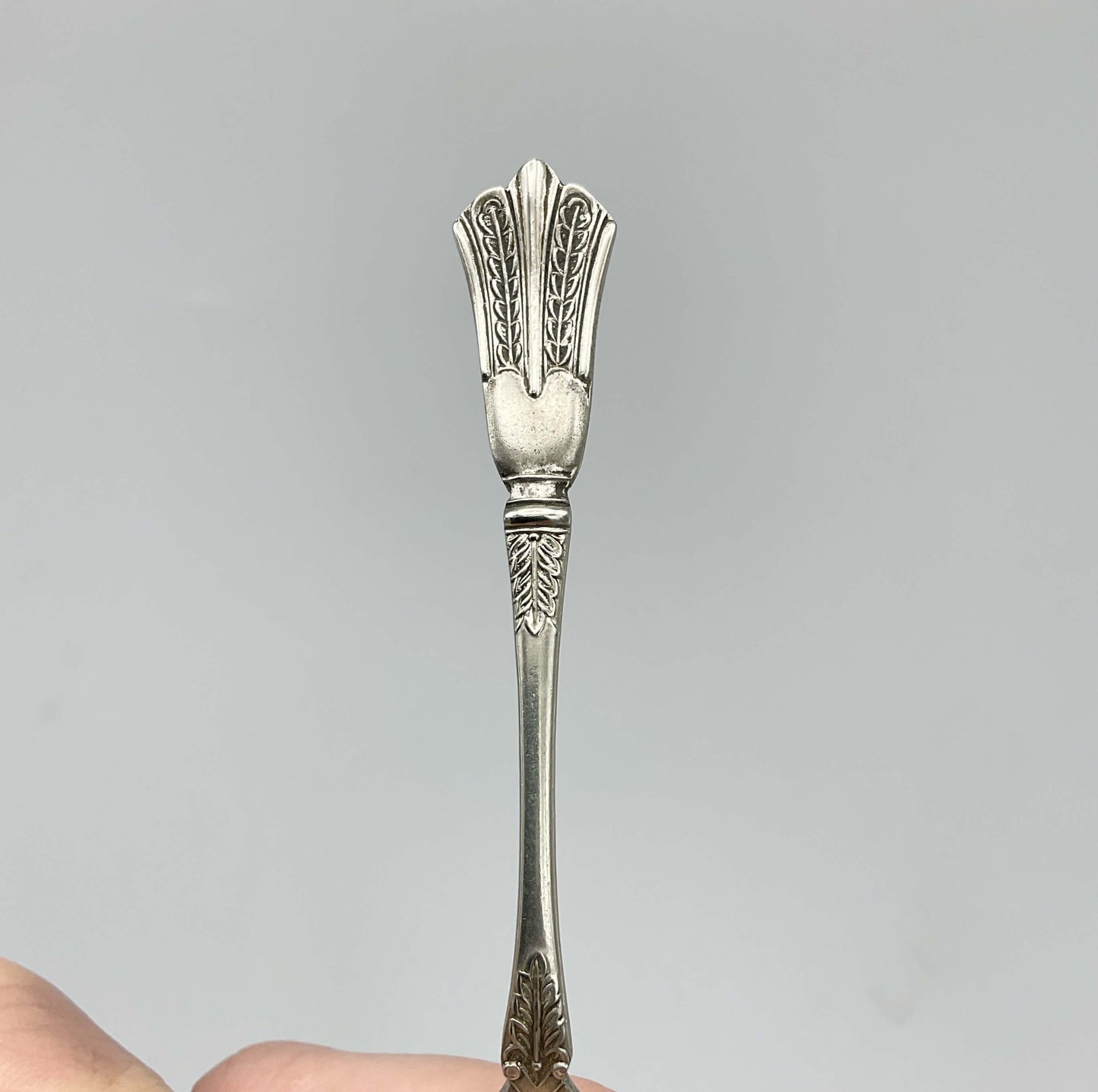 Art Deco Silver Plated Salt Spoon