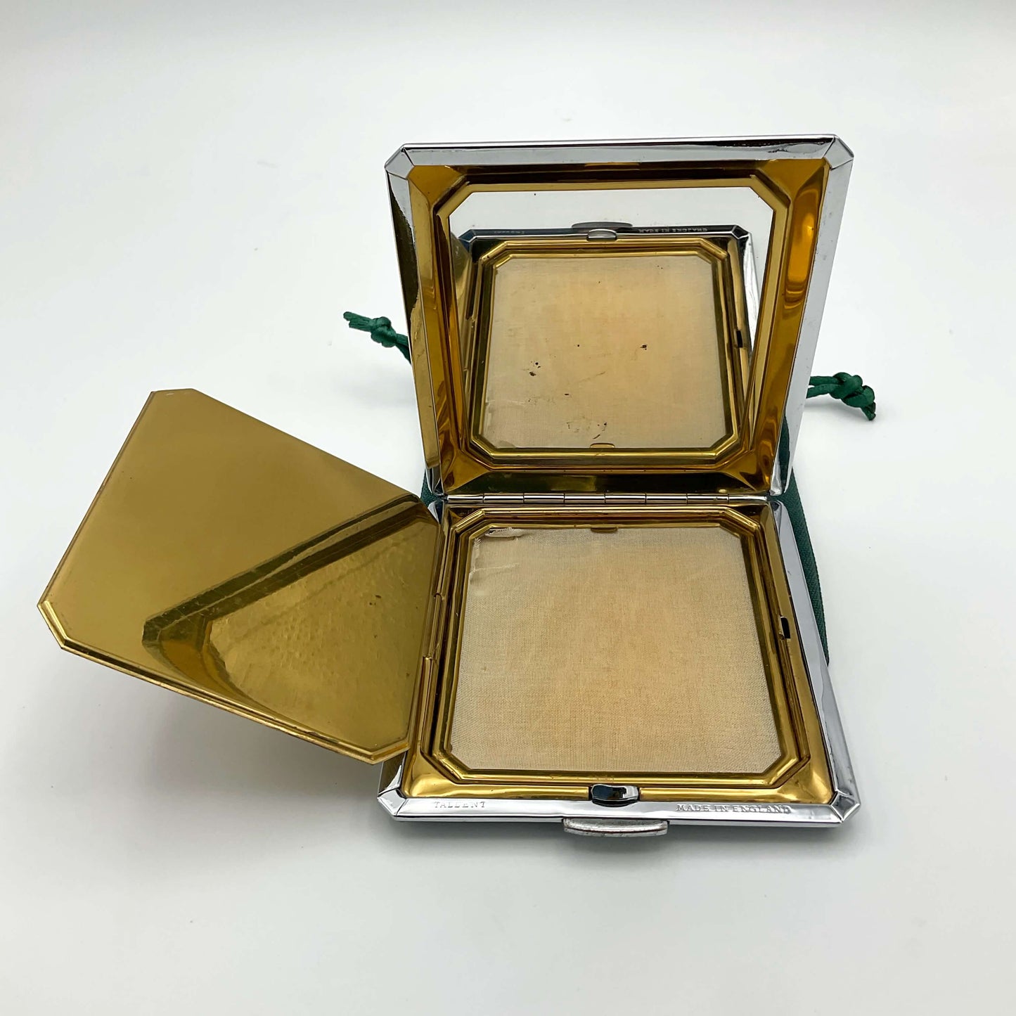 Vintage 1940s Tallent Art Deco Powder Compact