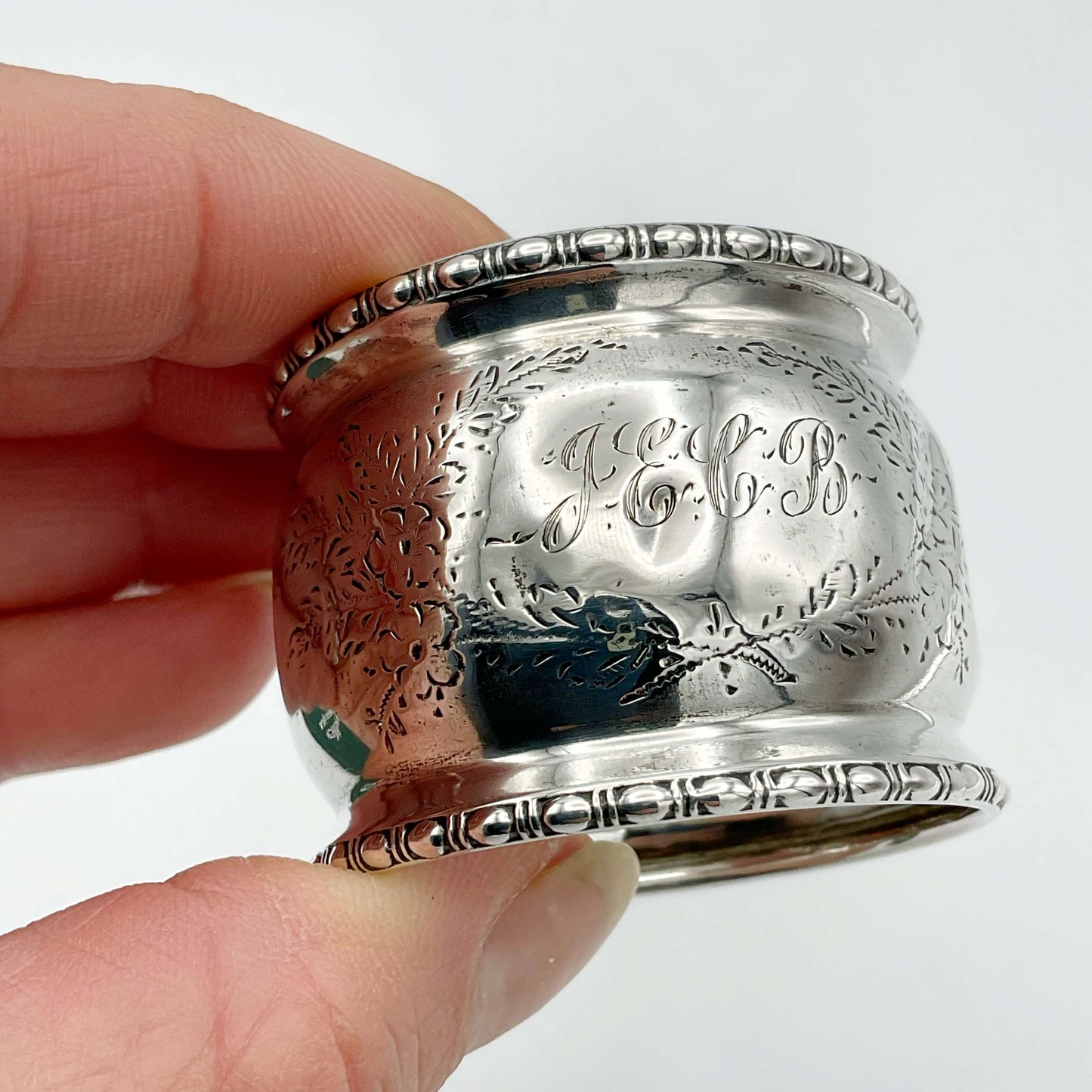 Antique 1910 Sterling Silver Napkin Ring