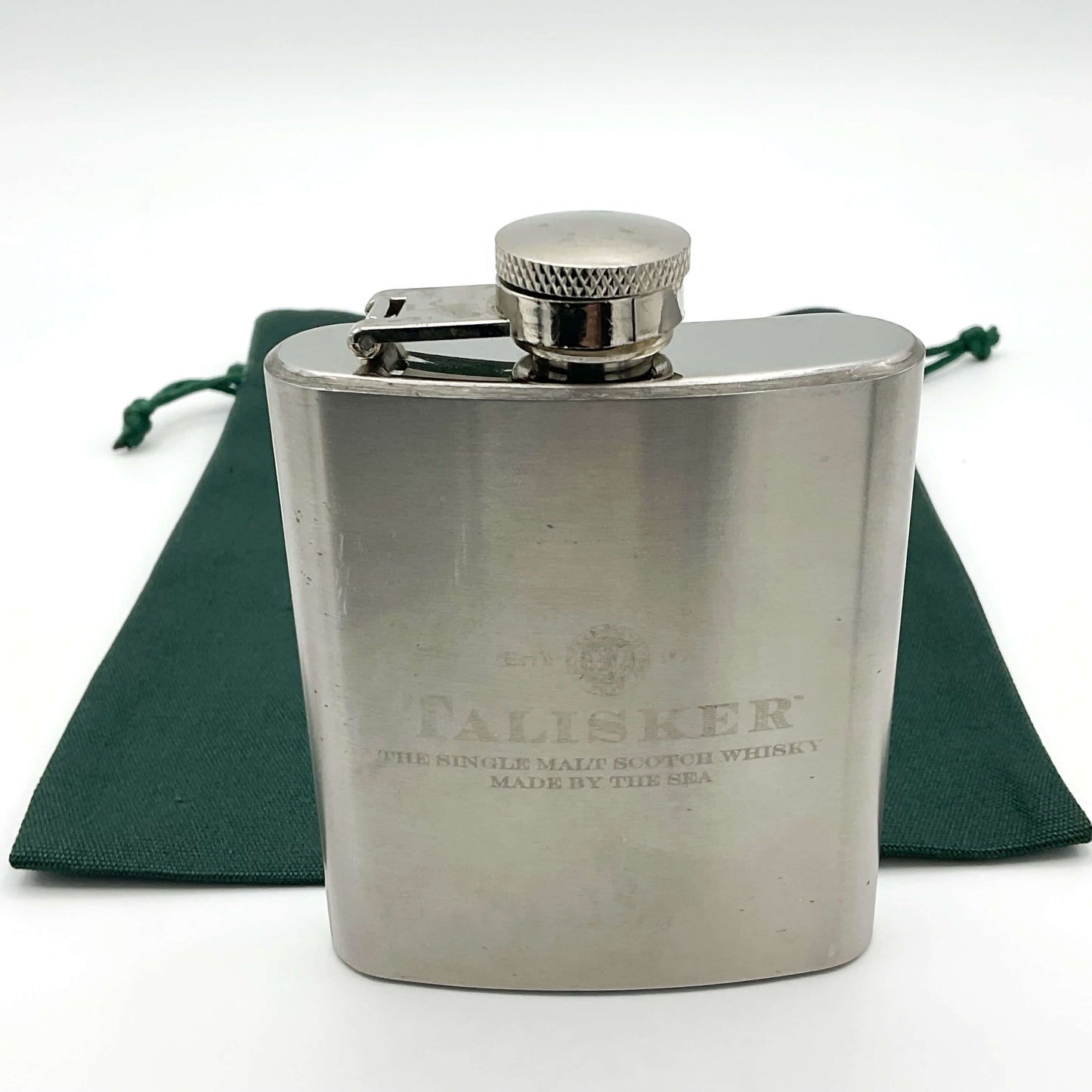 Vintage Talisker Whisky Hip Flask 3oz