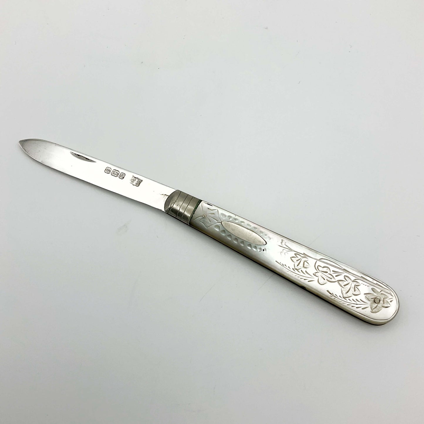 Antique Victorian 1899 Sterling Silver Fruit Knife