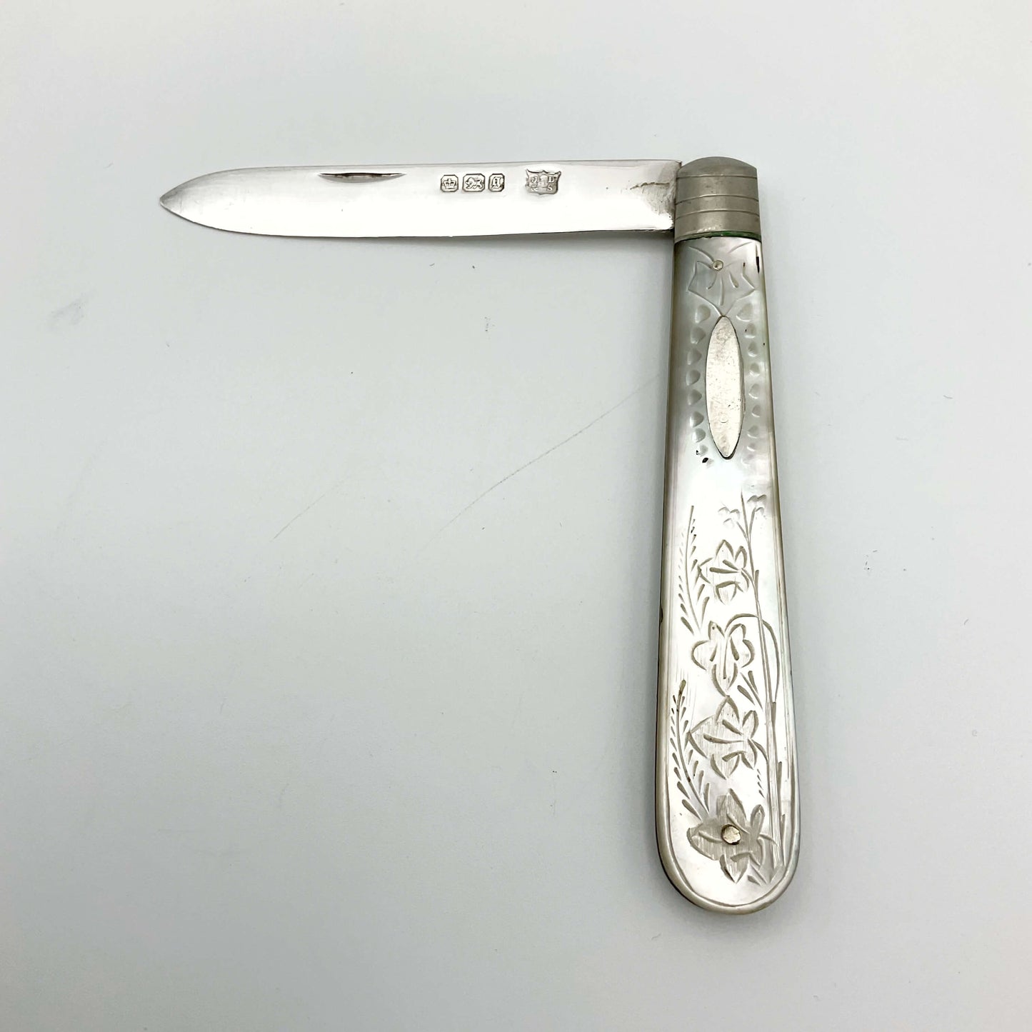 Antique Victorian 1899 Sterling Silver Fruit Knife