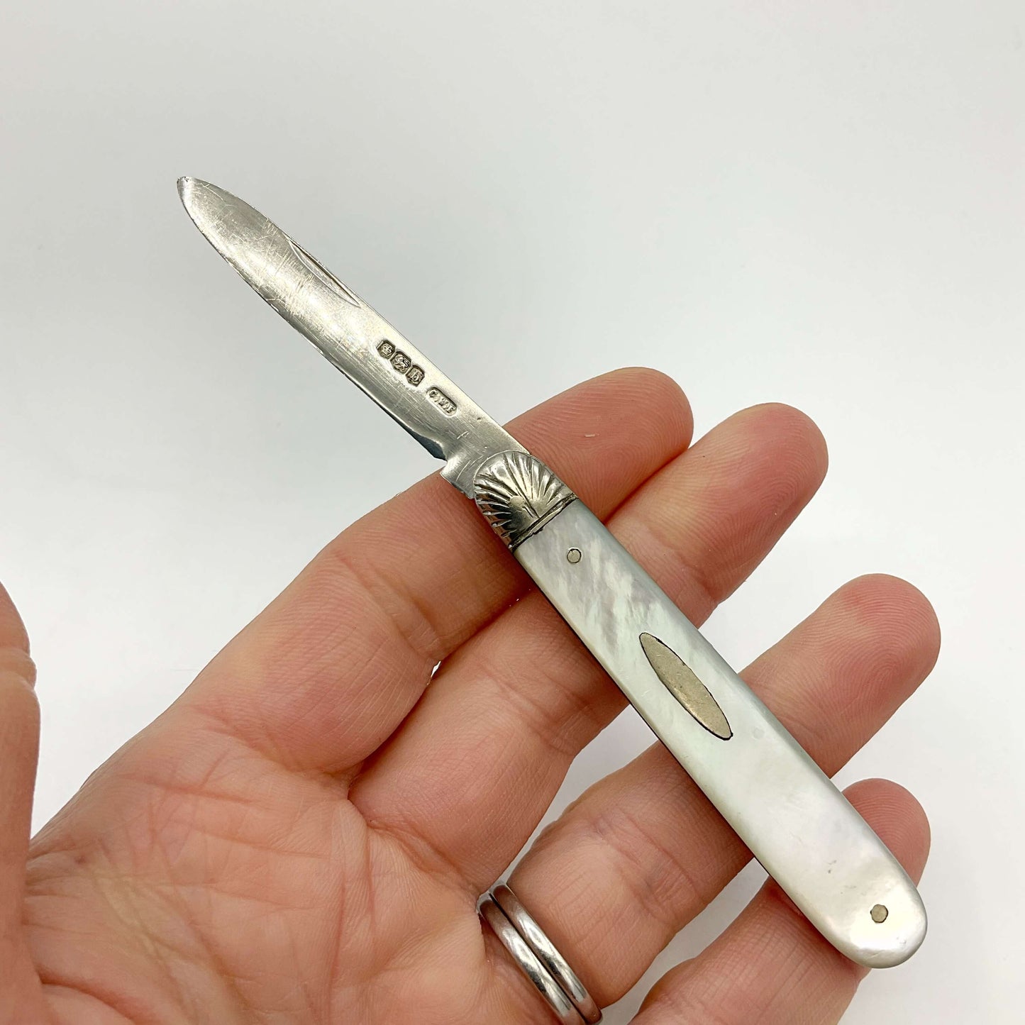 Antique 1919 Sterling Silver Fruit Knife