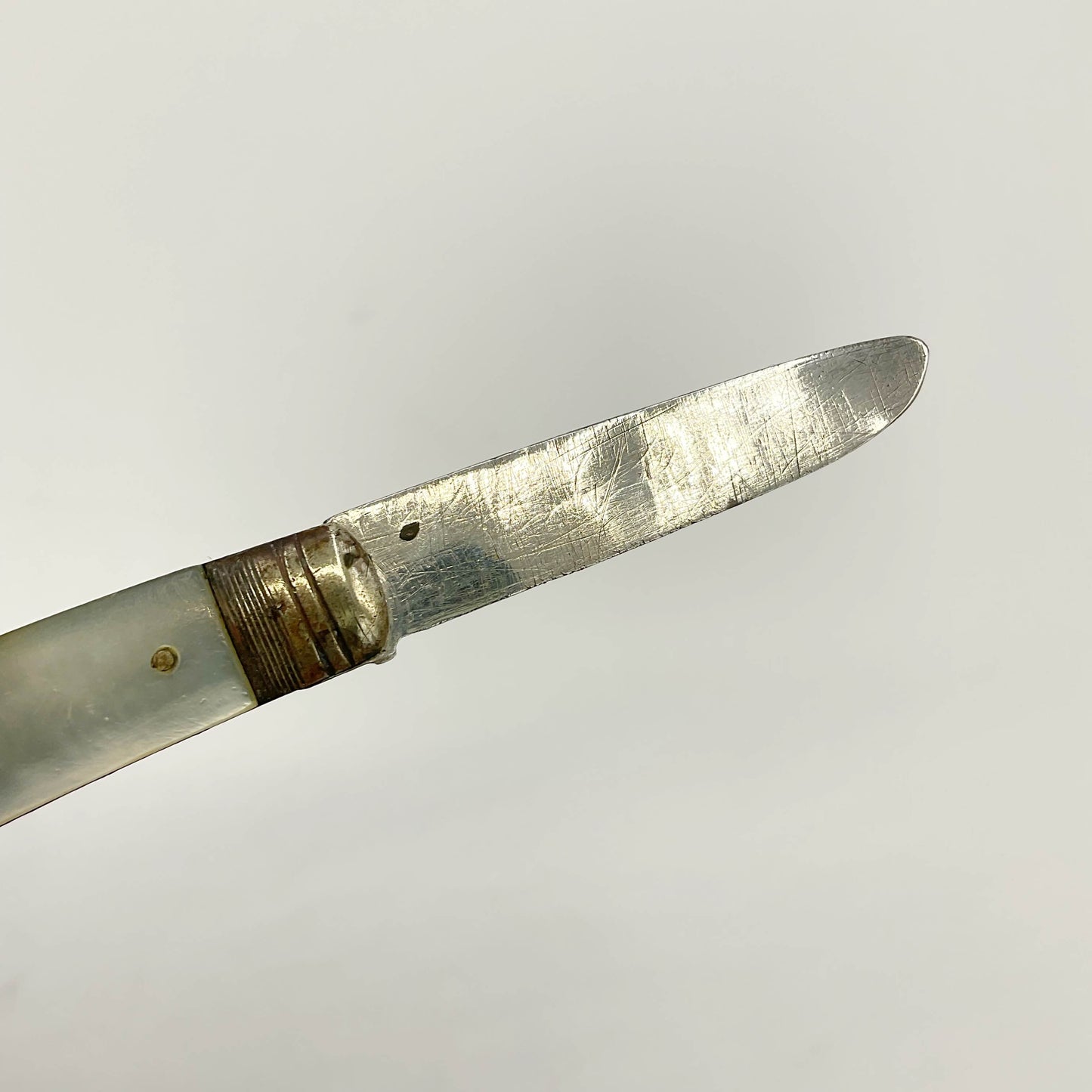 Antique Victorian 1861 Sterling Silver Fruit Knife