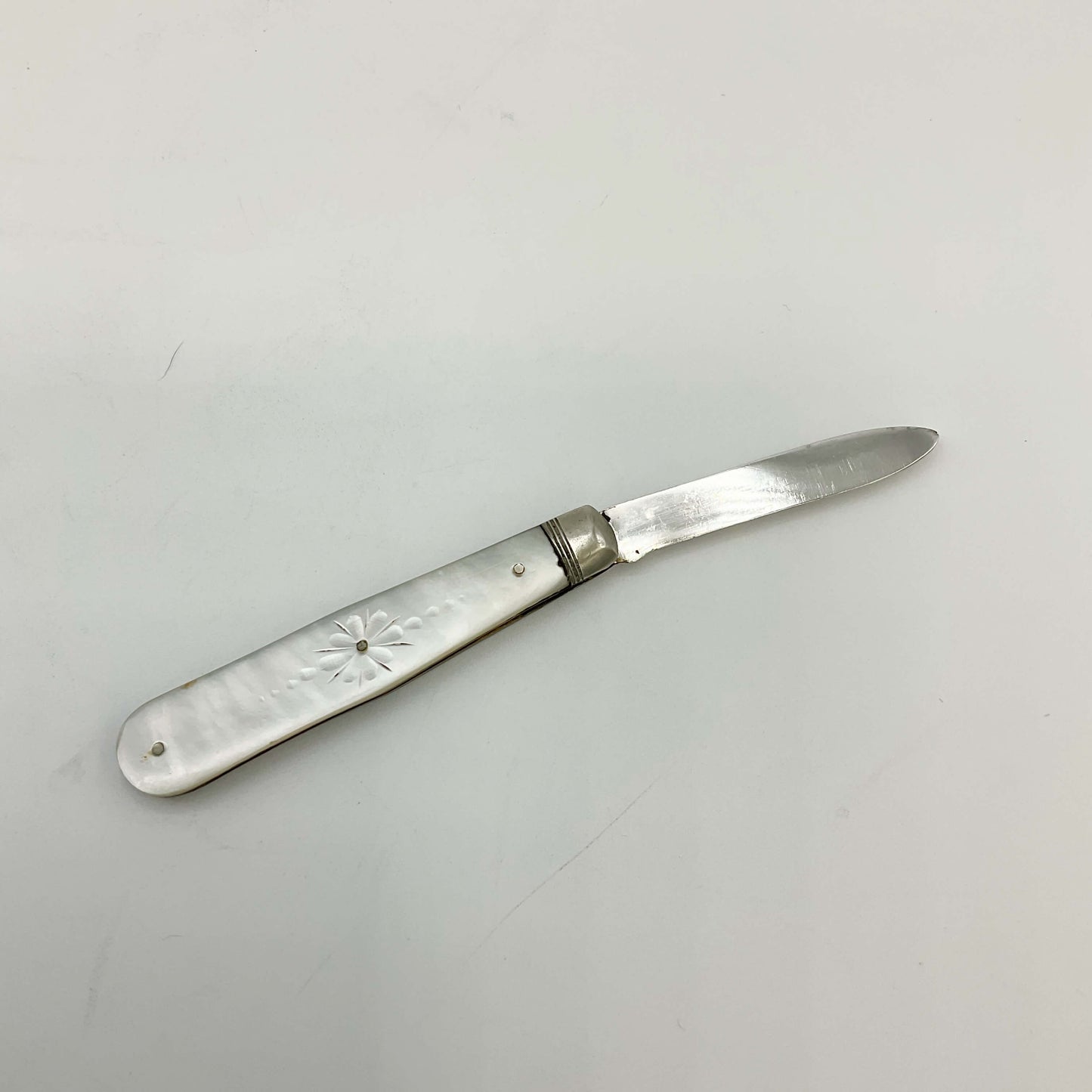 Antique Victorian Sterling Silver Fruit Knife, 1893 Hallmark