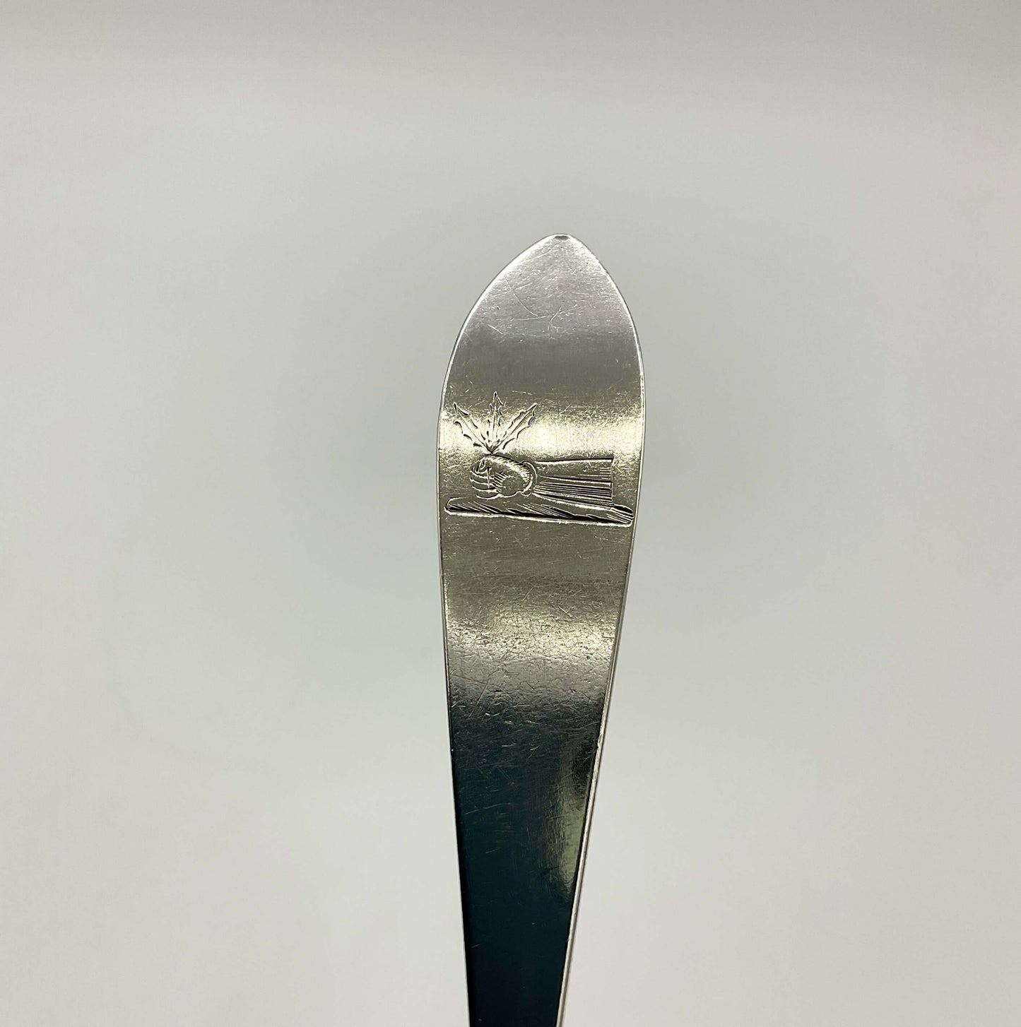 Antique 1700s Georgian Sterling Silver Dessert Spoon