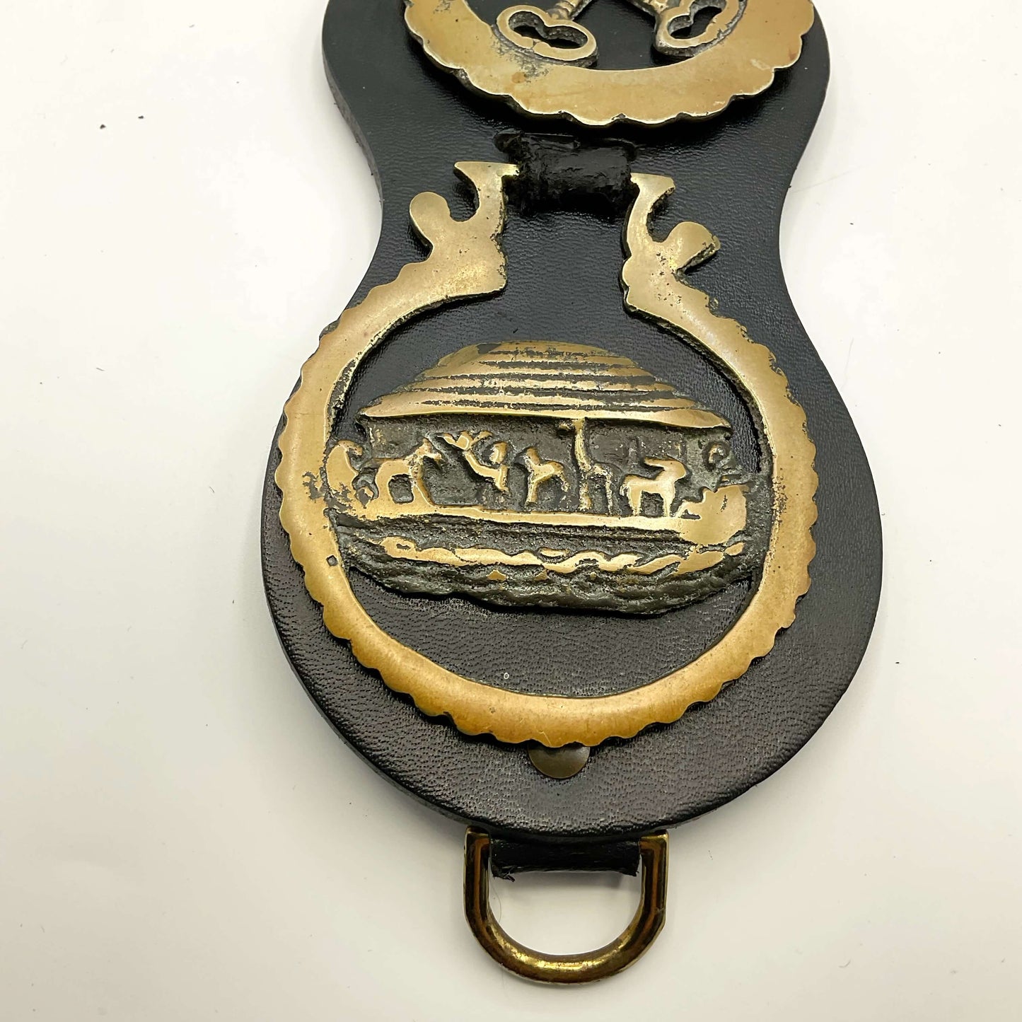 Antique Horse Brasses on Leather