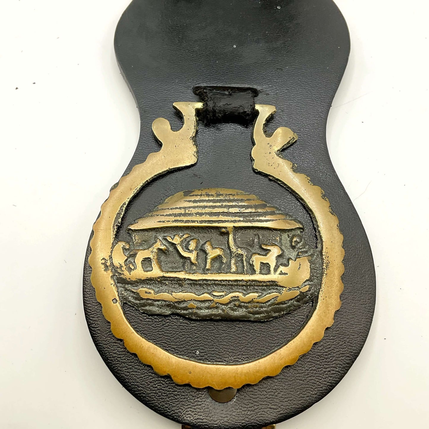 Antique Horse Brasses on Leather