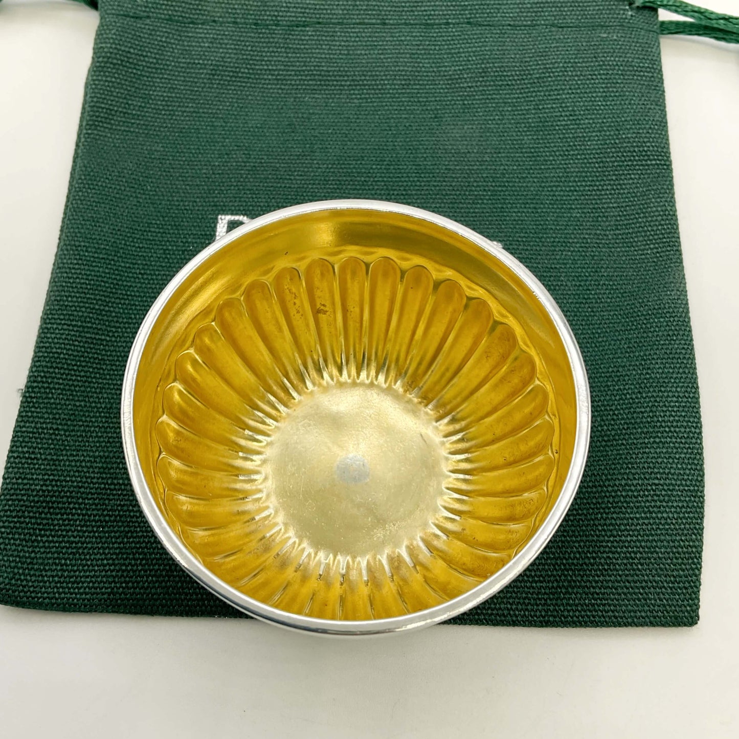 Antique 1887 Victorian Sterling Silver Salt