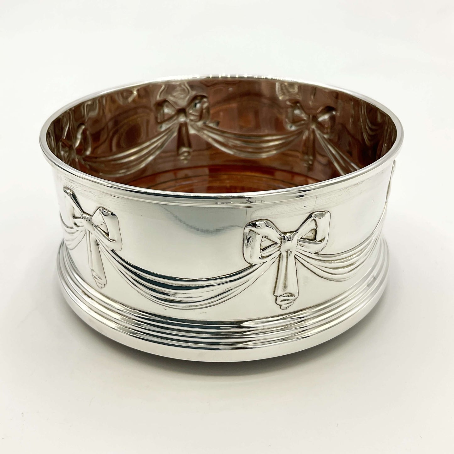 Sterling Silver Bottle Coaster, Vintage Bottle Stand