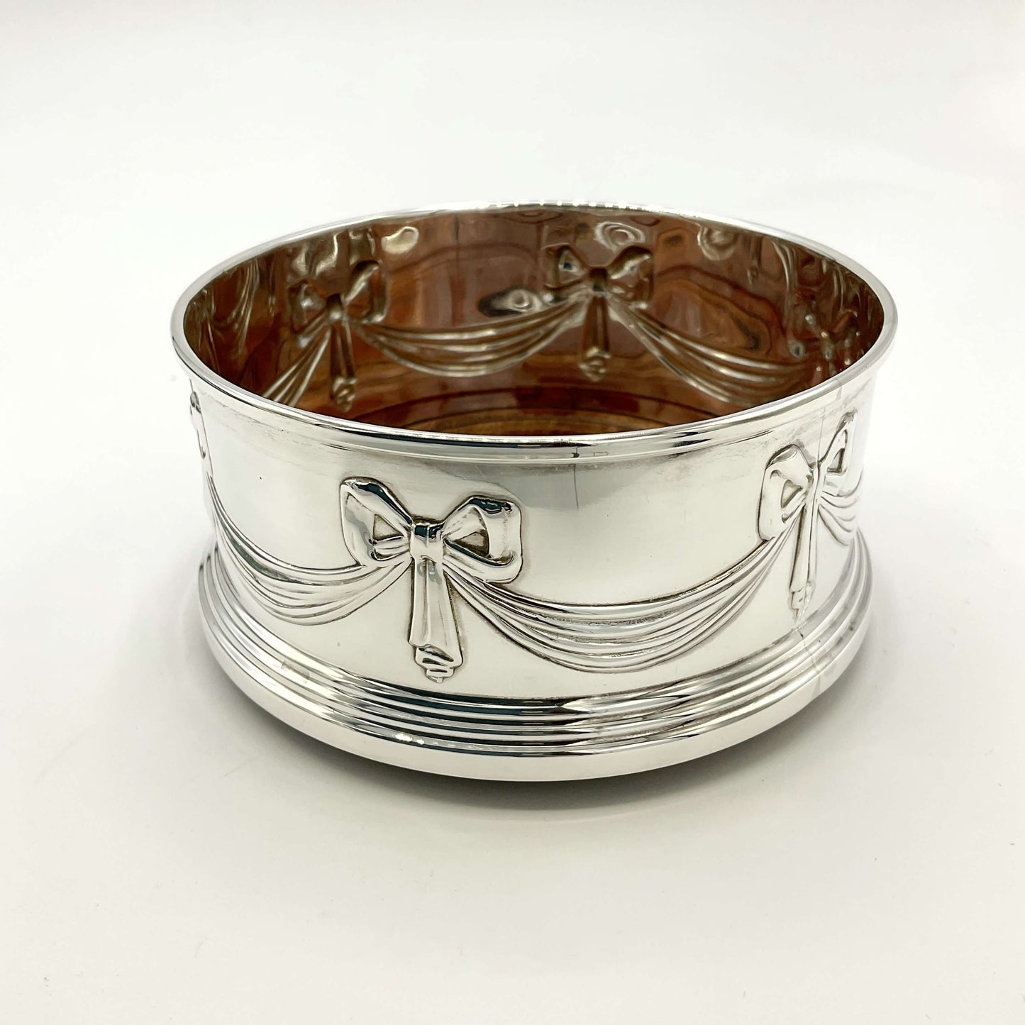 Sterling Silver Bottle Coaster, Vintage Bottle Stand