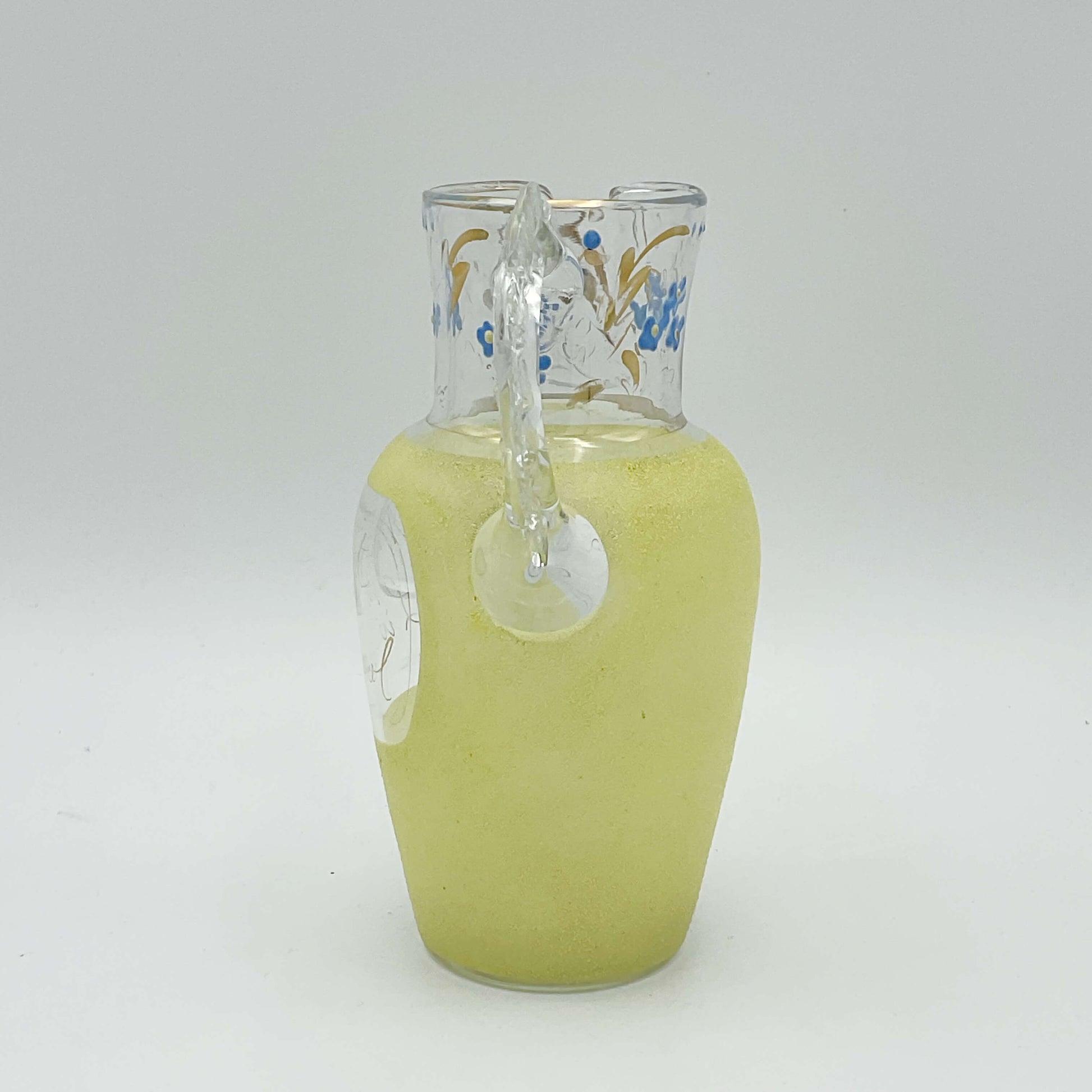 Small_Vintage_1950s_Glass_Jug_300ml back view on a white background
