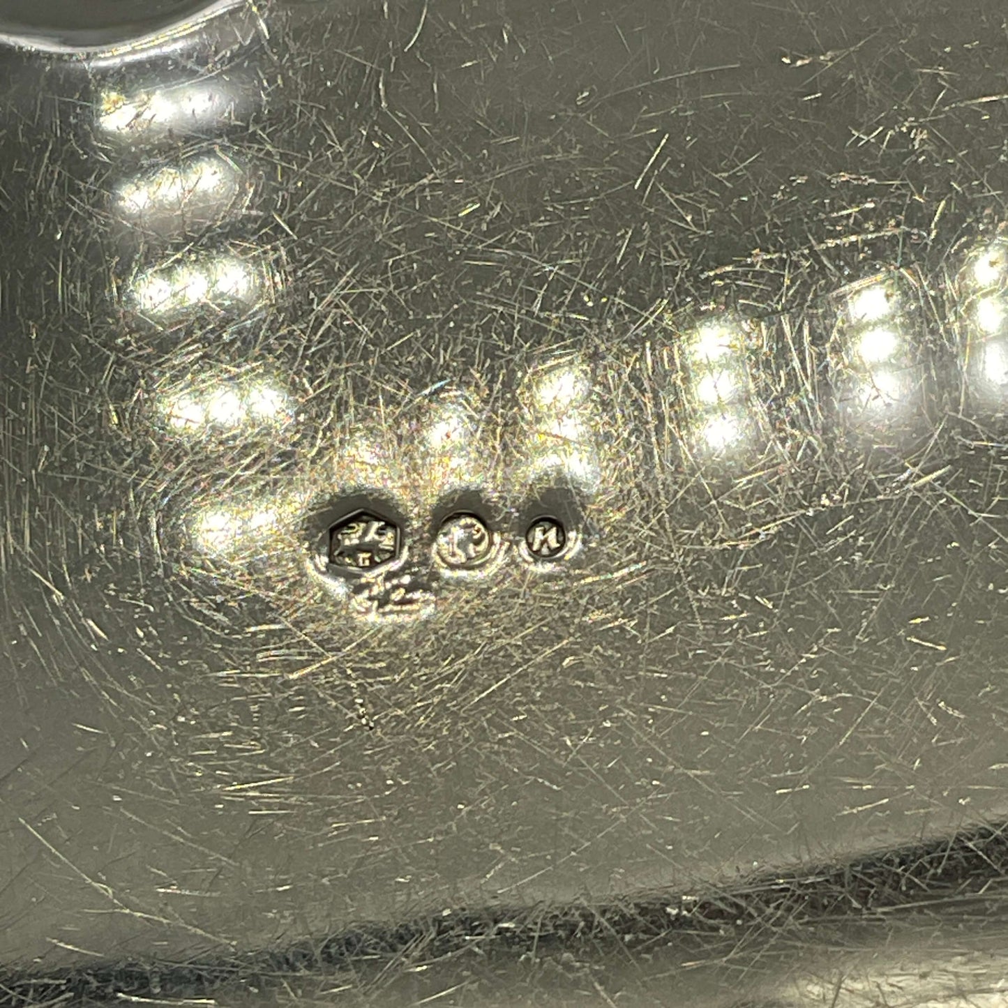 Vintage Small Dutch Silver Box Hallmarks on the base