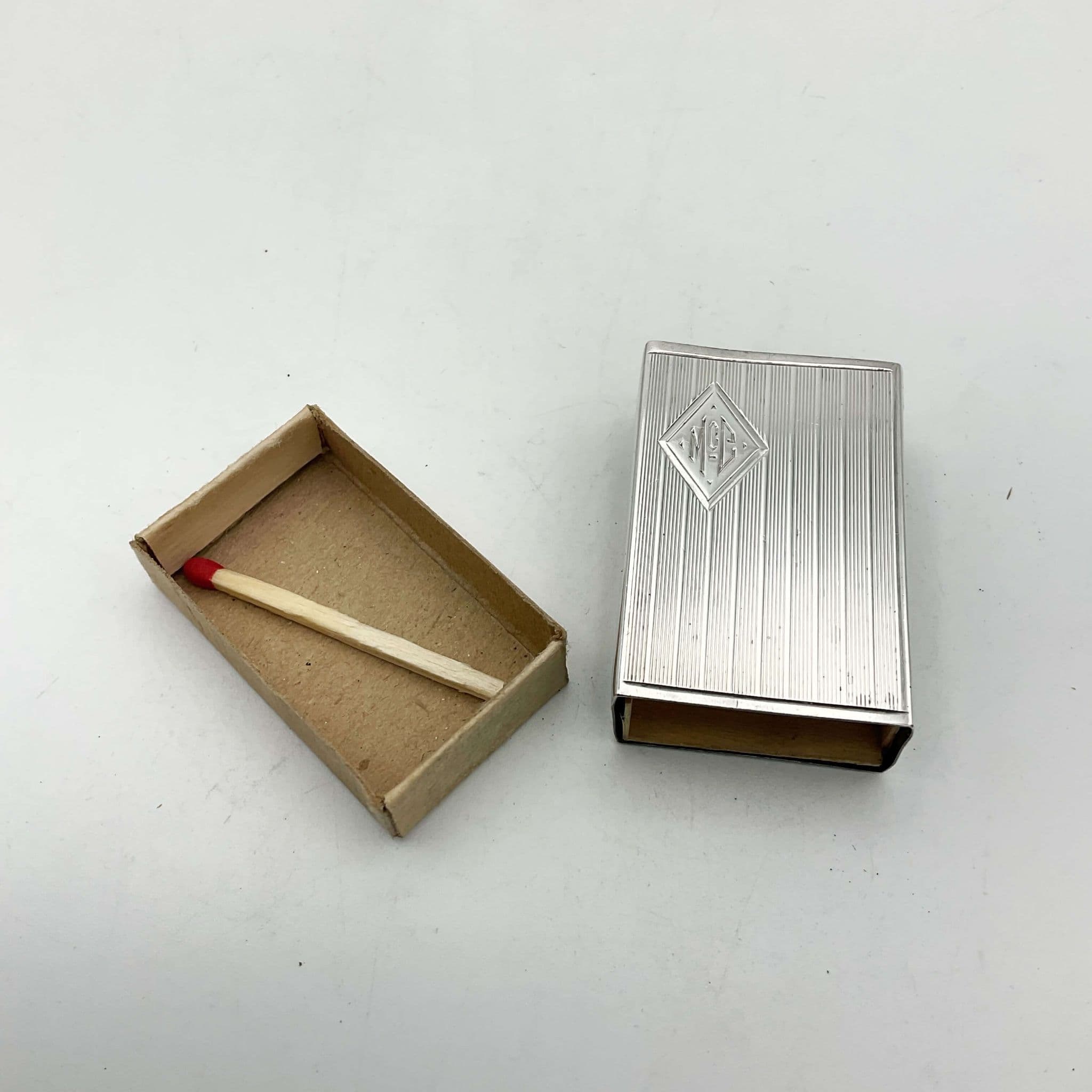 Sterling silver sale matchbox holder