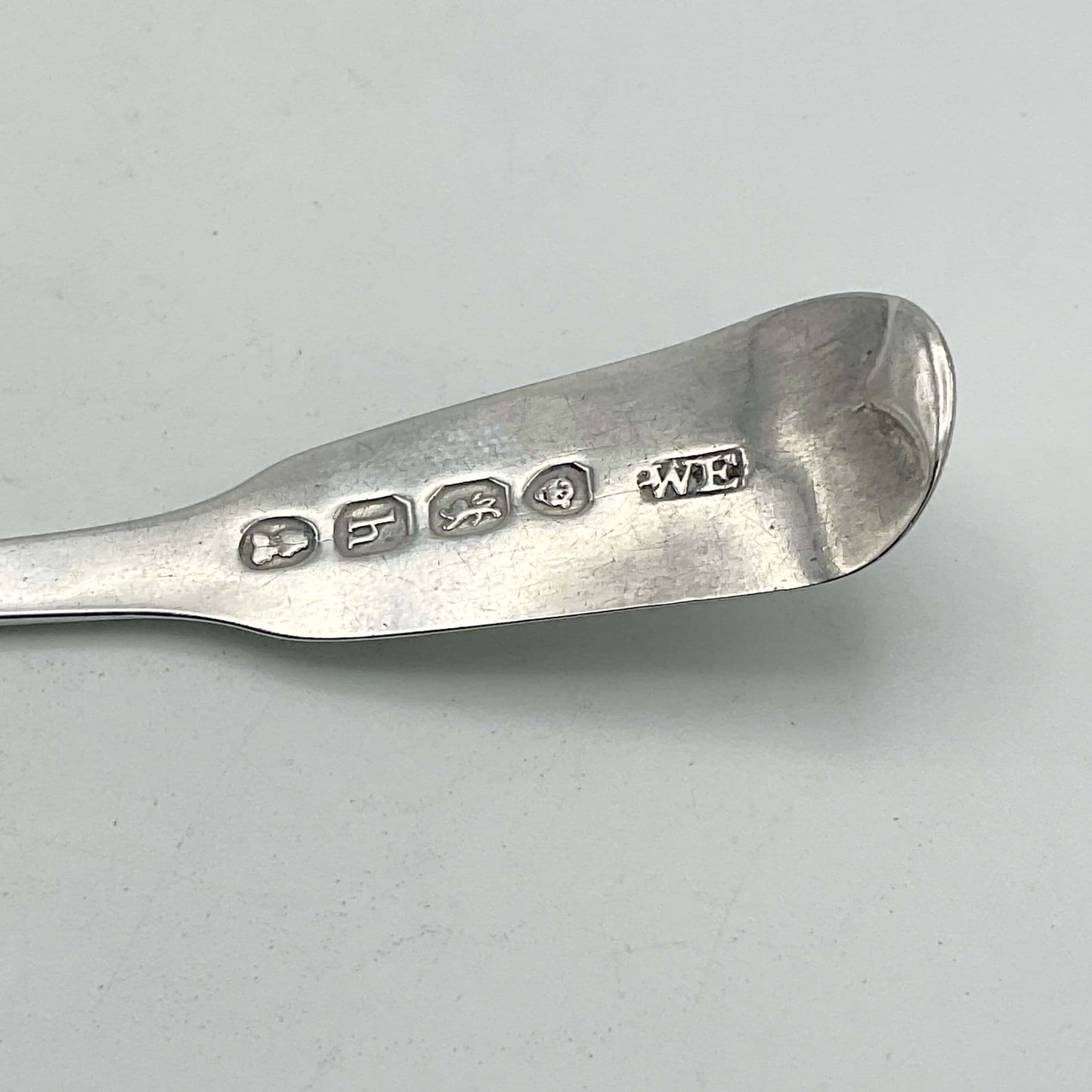 Antique 1823 Georgian Sterling Silver Condiment Spoon