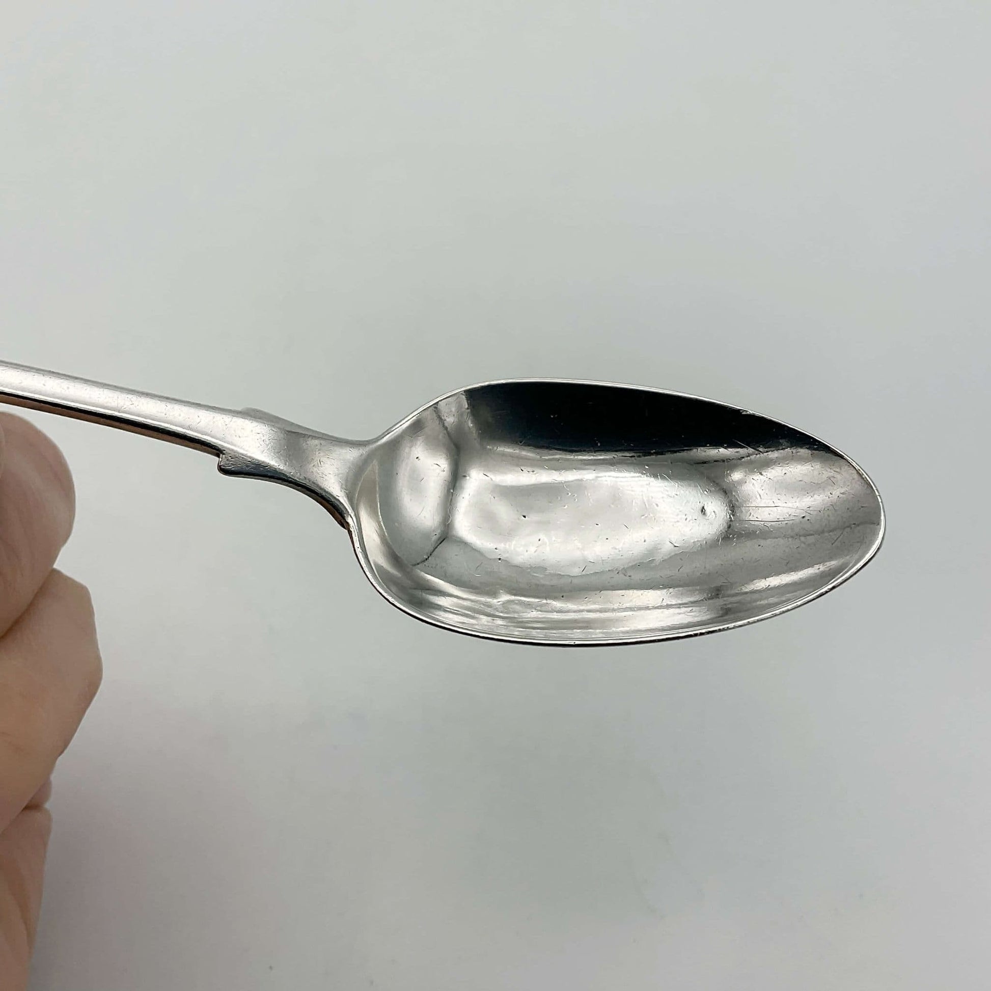 Bowl of an antique silver teaspoon