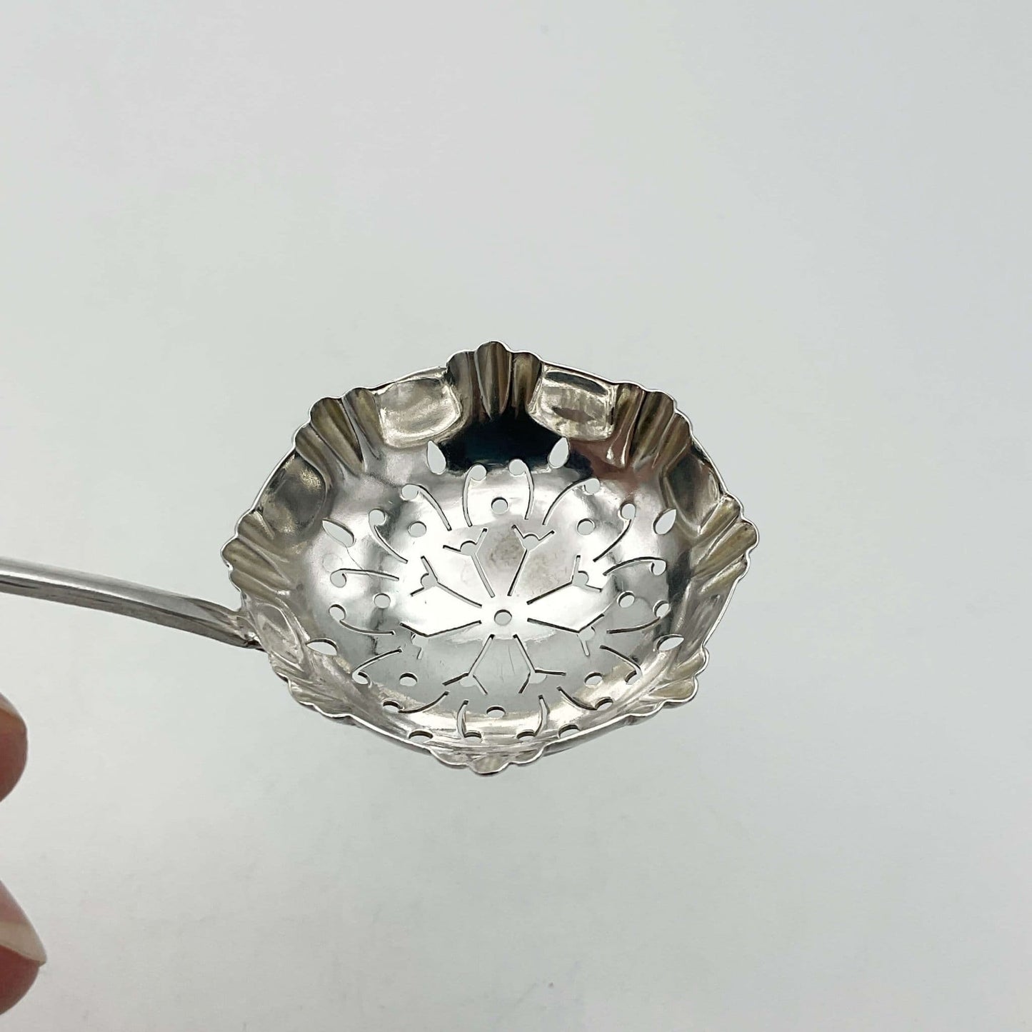Antique Silver Sugar Sifter Spoon Hallmarked 1894