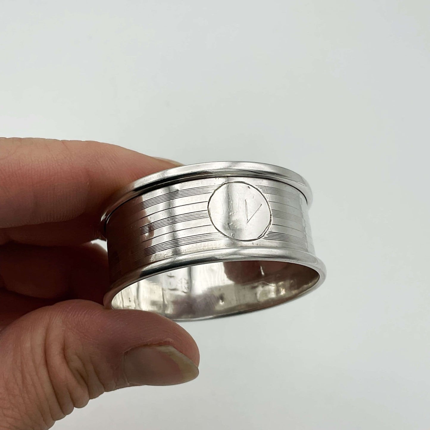 Antique 1921 Sterling Silver Napkin Ring