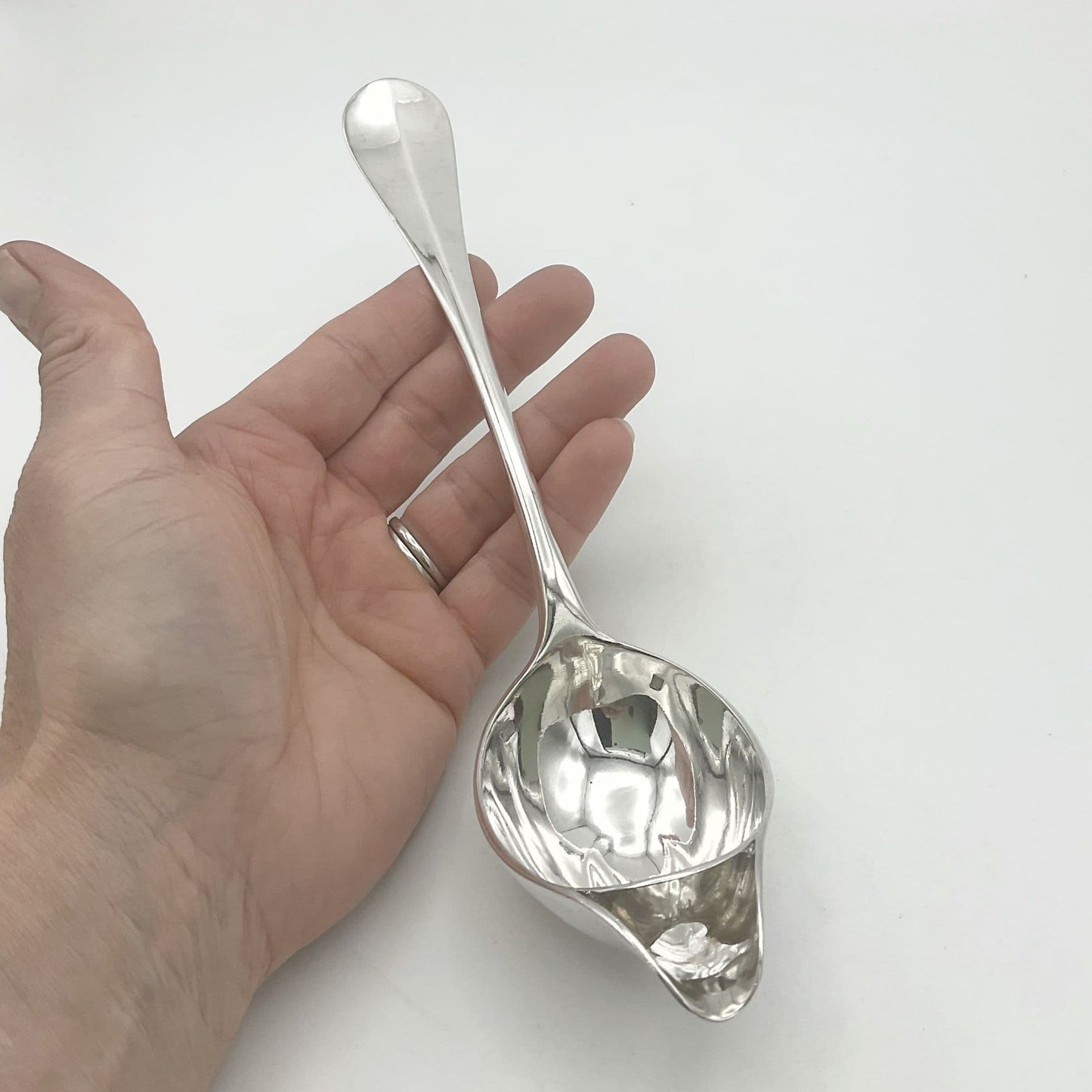 Antique French Silver Plated Sauce Ladle