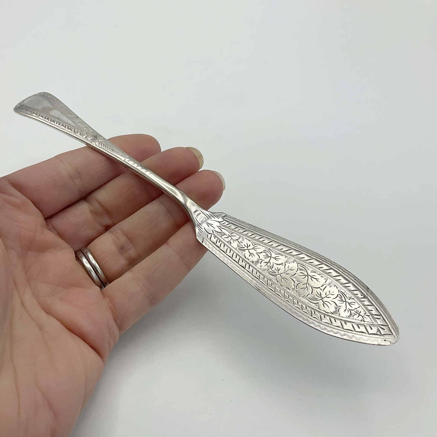 Antique Silver Plated Butter Knife, Butter Spreader